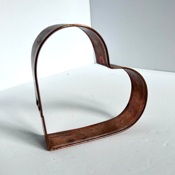 5" Copper Heart Cookie Cutter - Picture 2 of 4